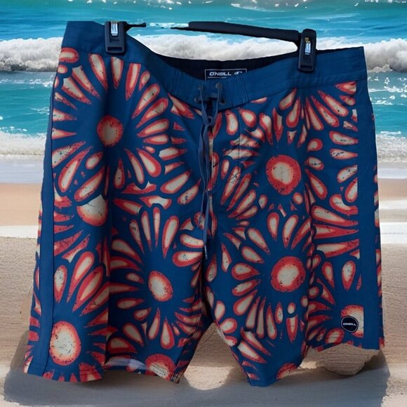 O’Neill Swim Shorts Men’s Size 36 Resort Summer Vacation Lightweight Packable - Picture 1 of 4